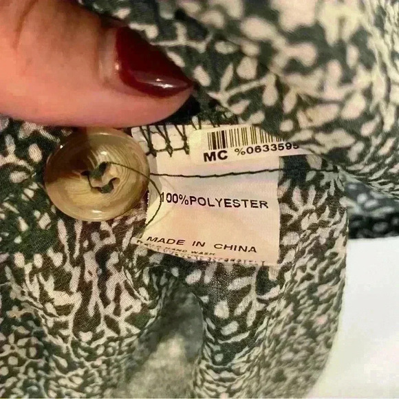 PRINCESS POLLY Green Liberty Floral Oversized Flowy Boho Dress Size US 0 - Picture 5 of 6